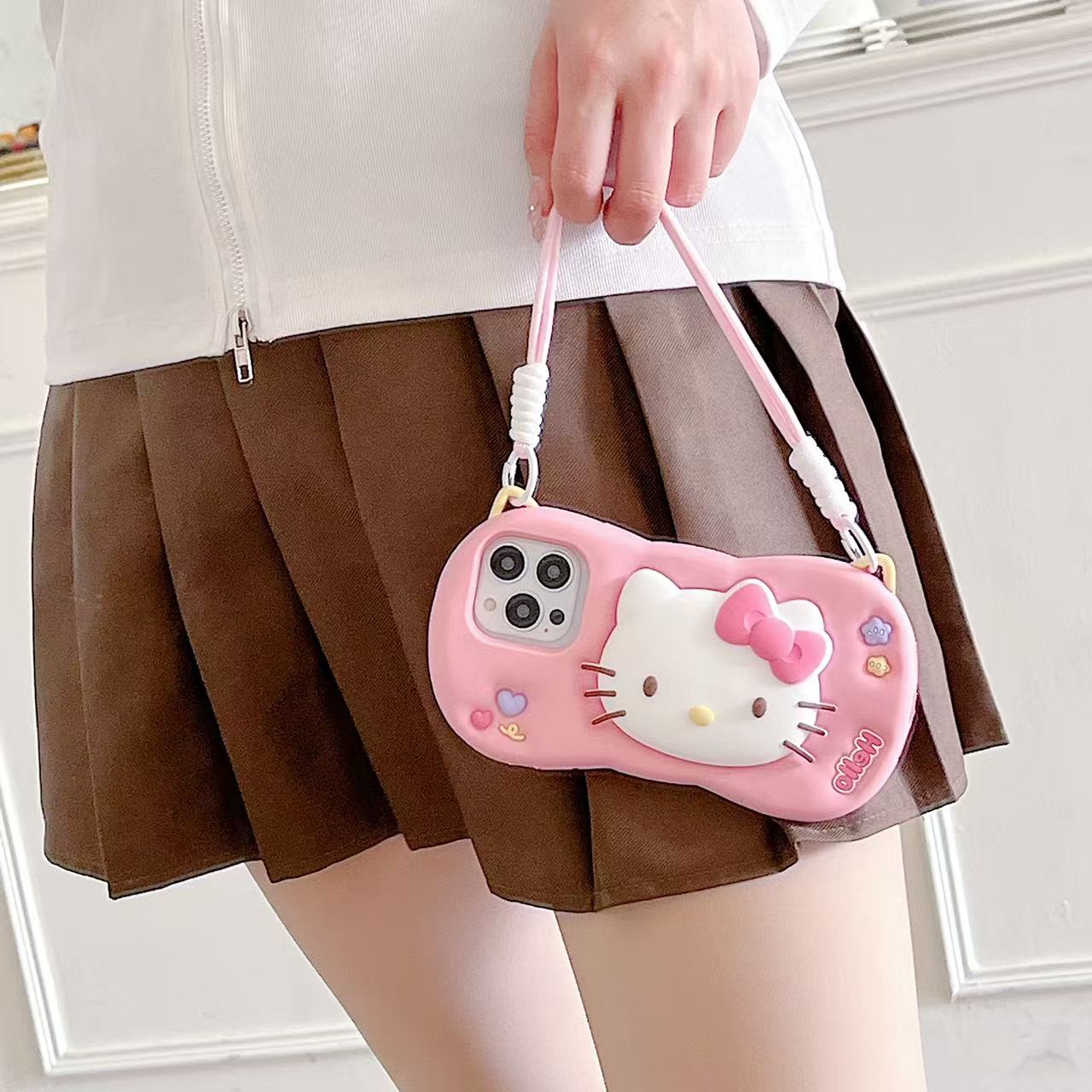 Paradise Kittyy Bag Silicon Phone Cases For iPhone 16 Pro Max
