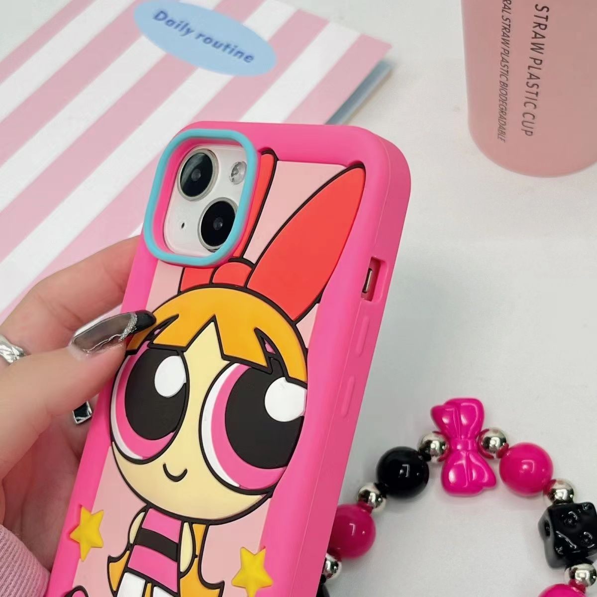 Power Girl Silicon Phone Cases For iPhone 15 Pro Max