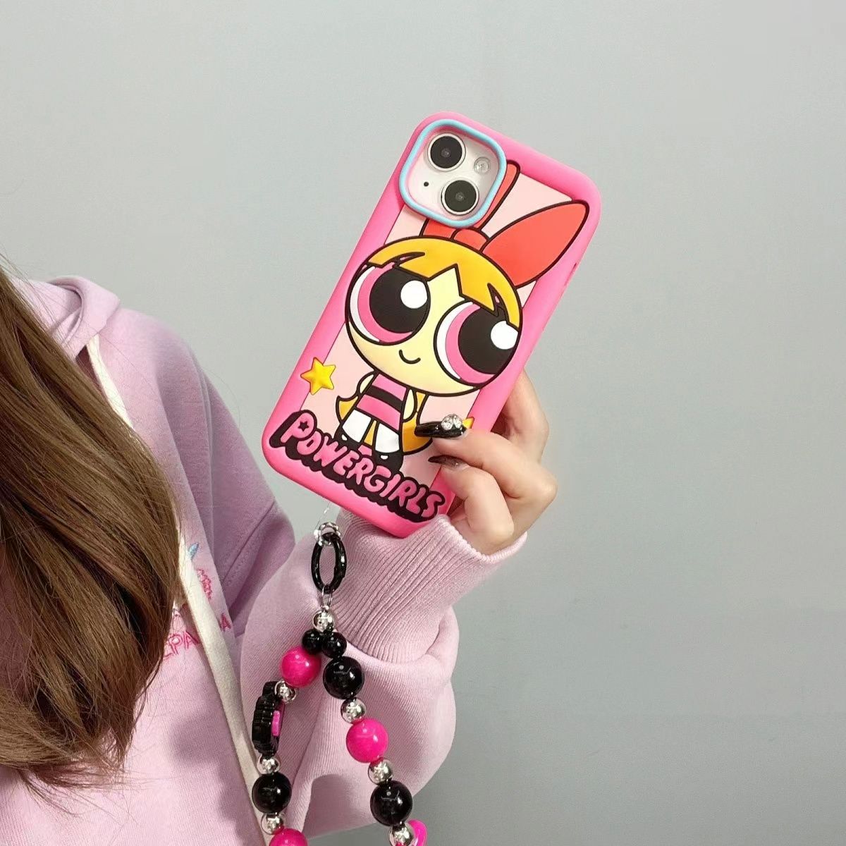 Power Girl Silicon Phone Cases For iPhone 15 Plus