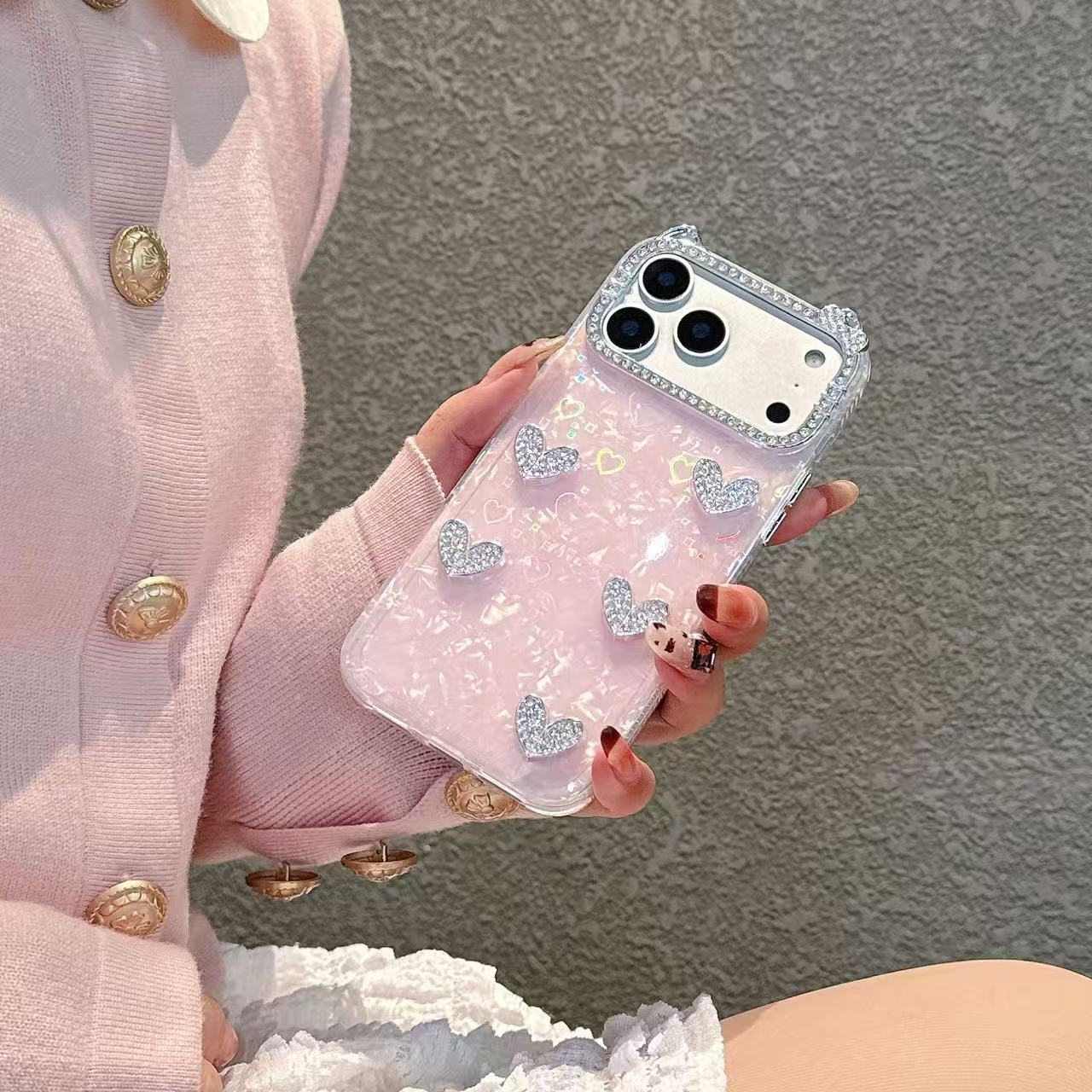 Princess Glow Heart Silicone Phone Case For iPhone 17 Pro Max