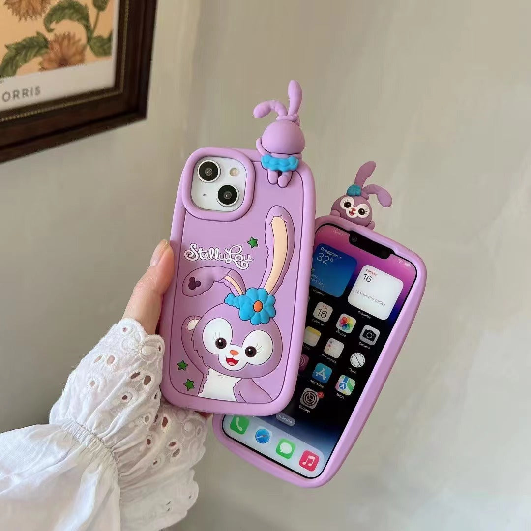 Purple Rabbit Silicon Phone Cases For iPhone 11