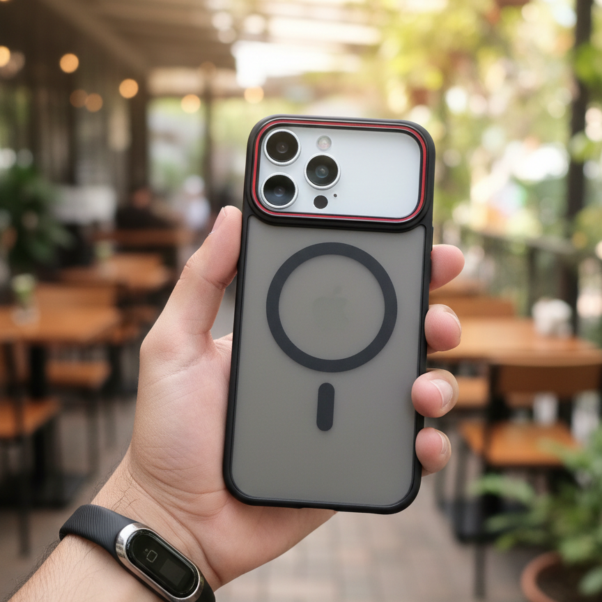 Stealth Black MagSafe Compatible Phone Case - Slim Magnetic Protective Case