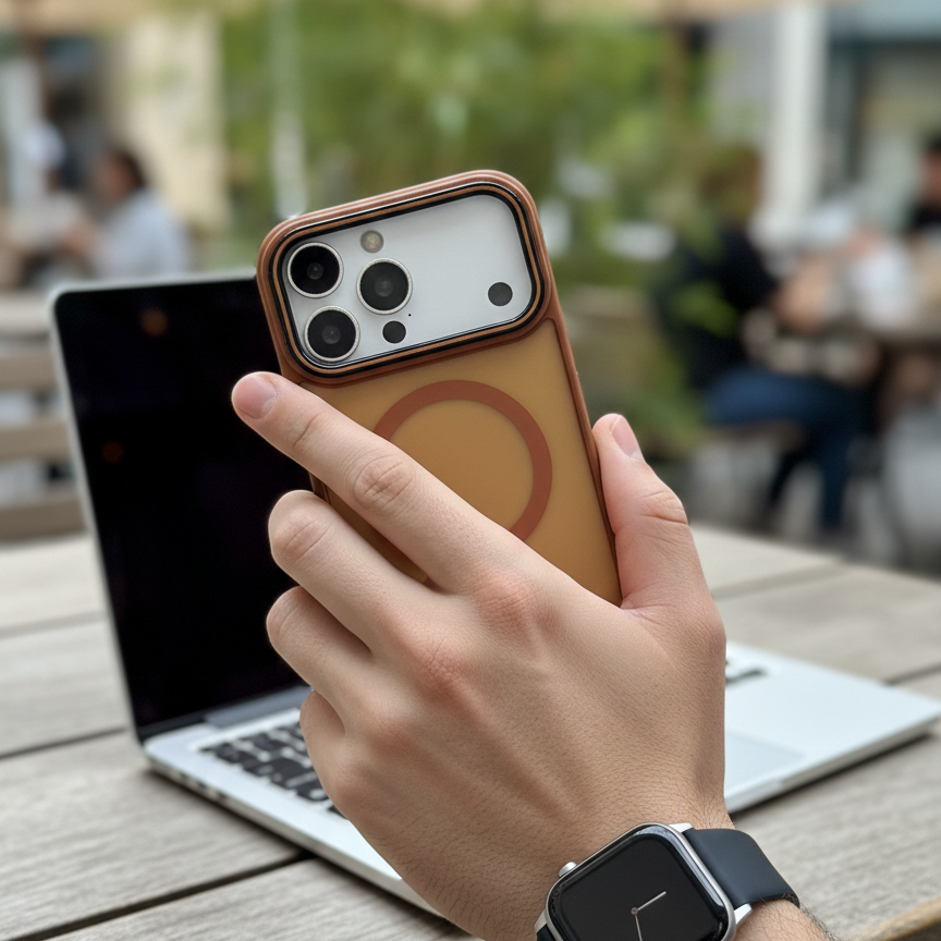 Sunset Tan MagSafe Compatible Phone Case - Slim Magnetic Protective Case