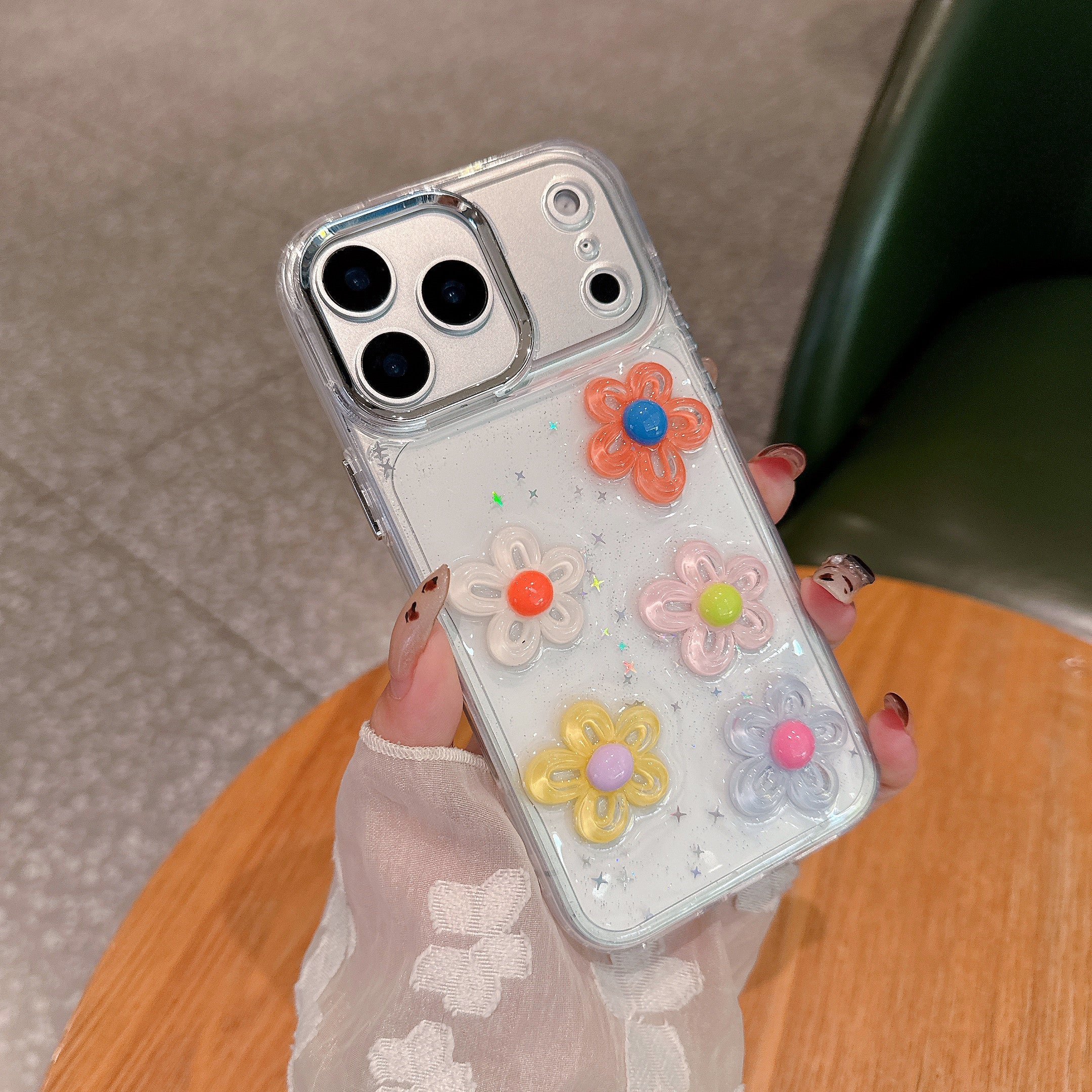 Sweet Garden Spark Silicone Phone Case For iPhone 15
