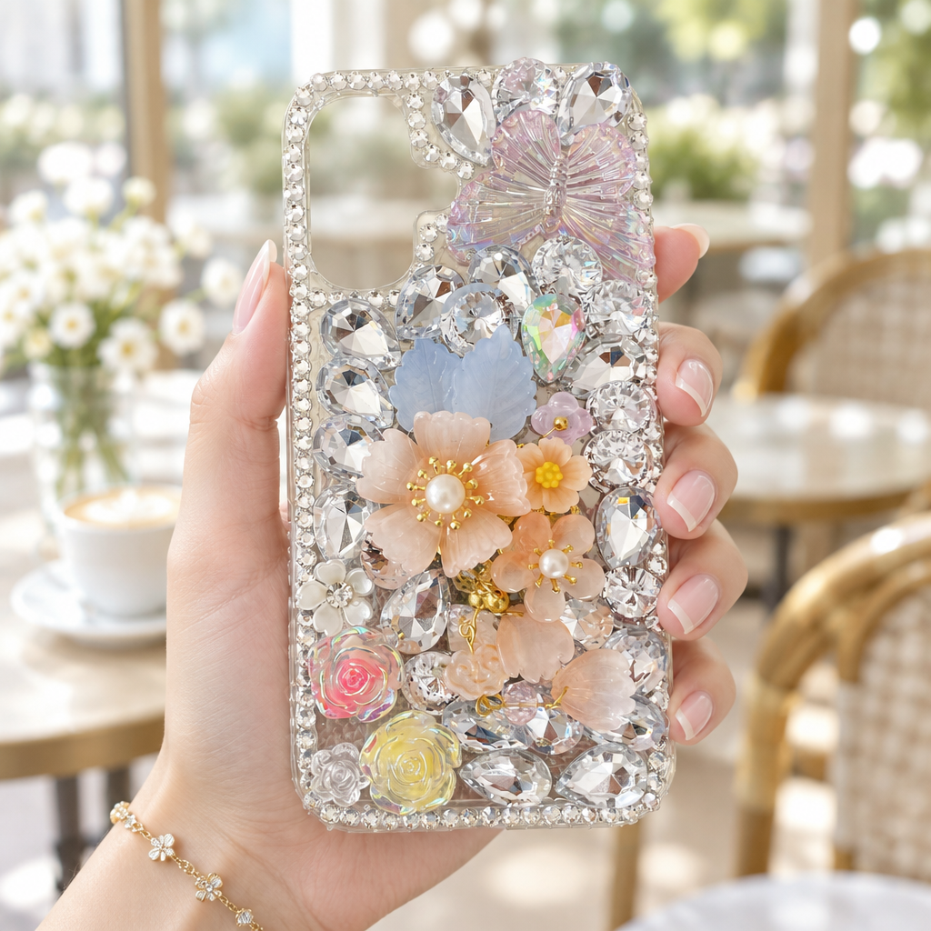 Orange Sheal Flower With Pearl - Phone Case For iPhone 16 Plus