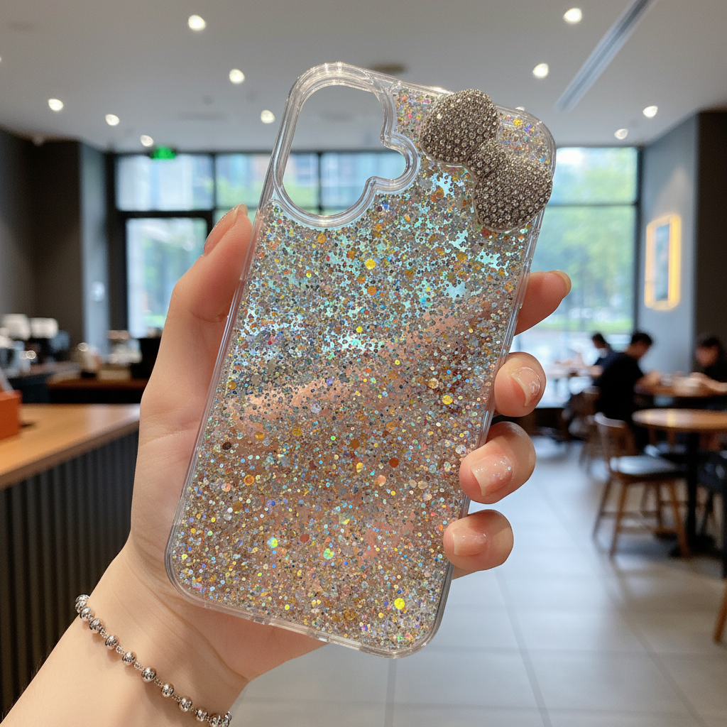 Moonlight Bow Diamond Glow - Phone Case For iPhone 16