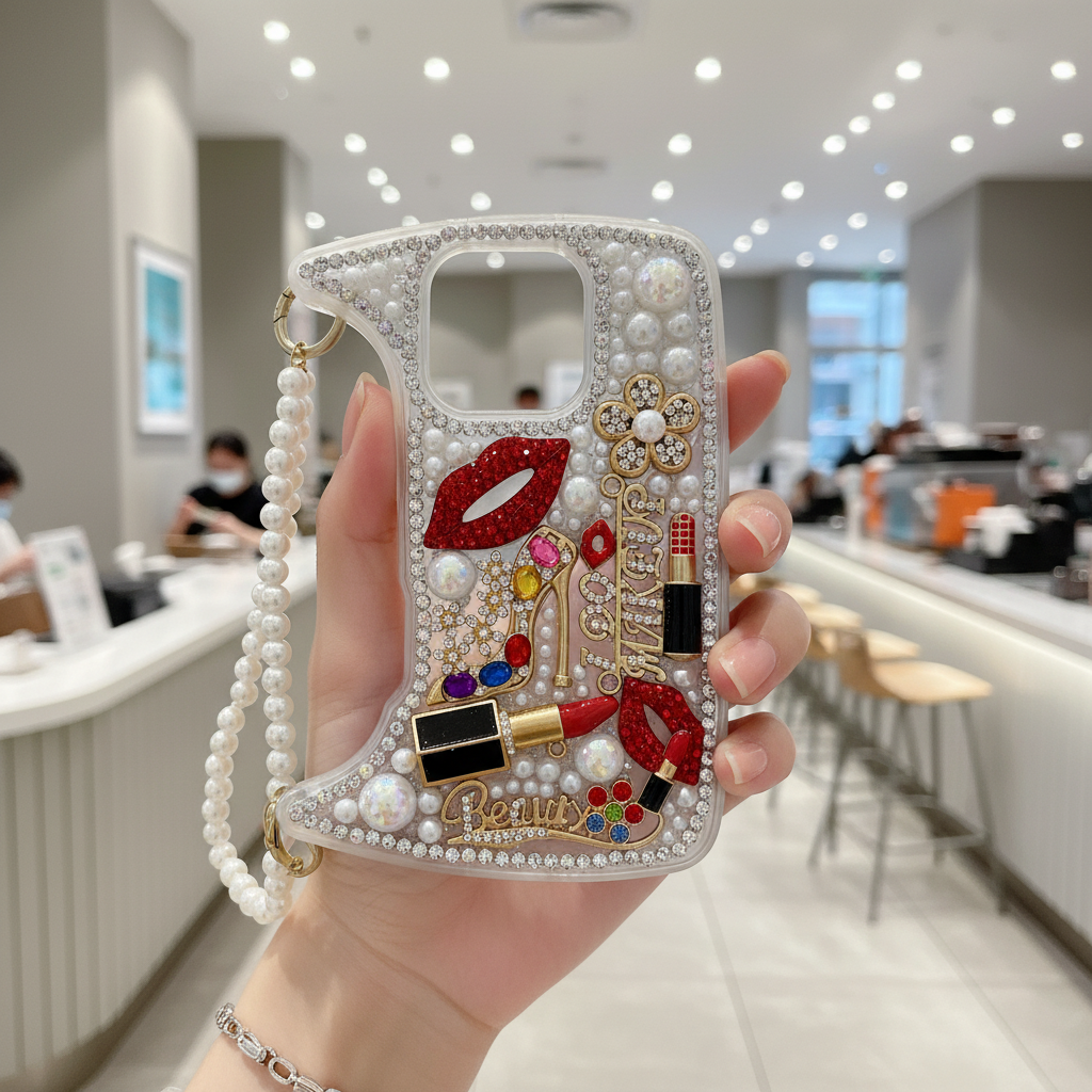Beauty Makeup Bag - Phone Case For iPhone 15 Pro