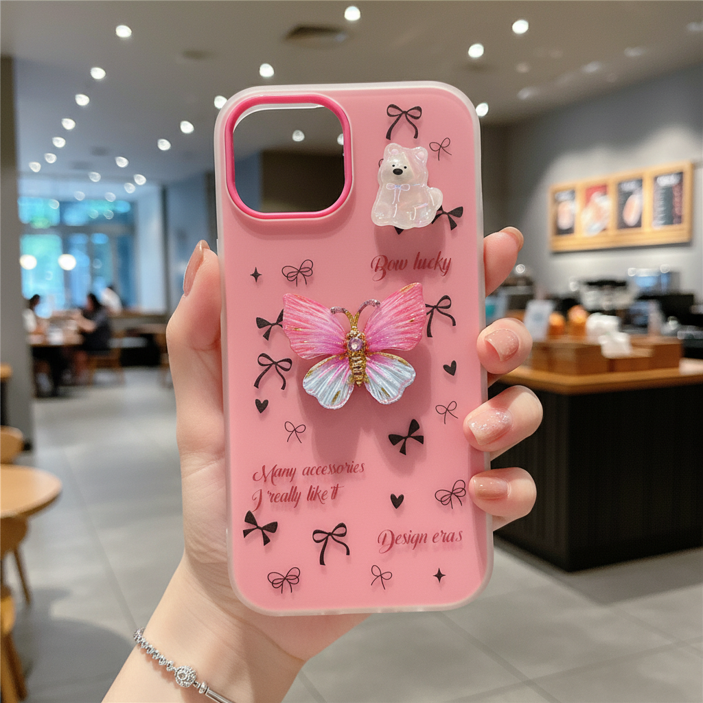 Blossom Butterfly Coquette Silicone Phone Case
