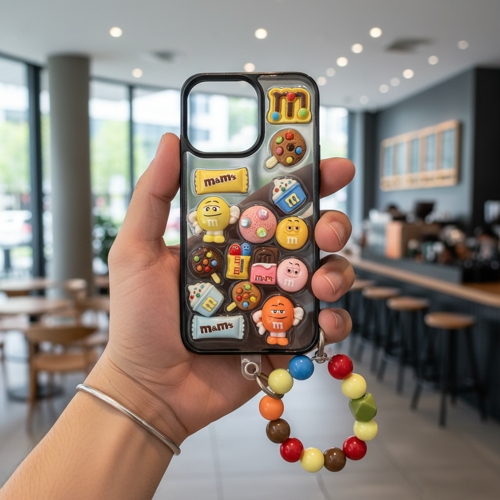 Candy Crush With Stone Bracelet Silicon Phone Cases