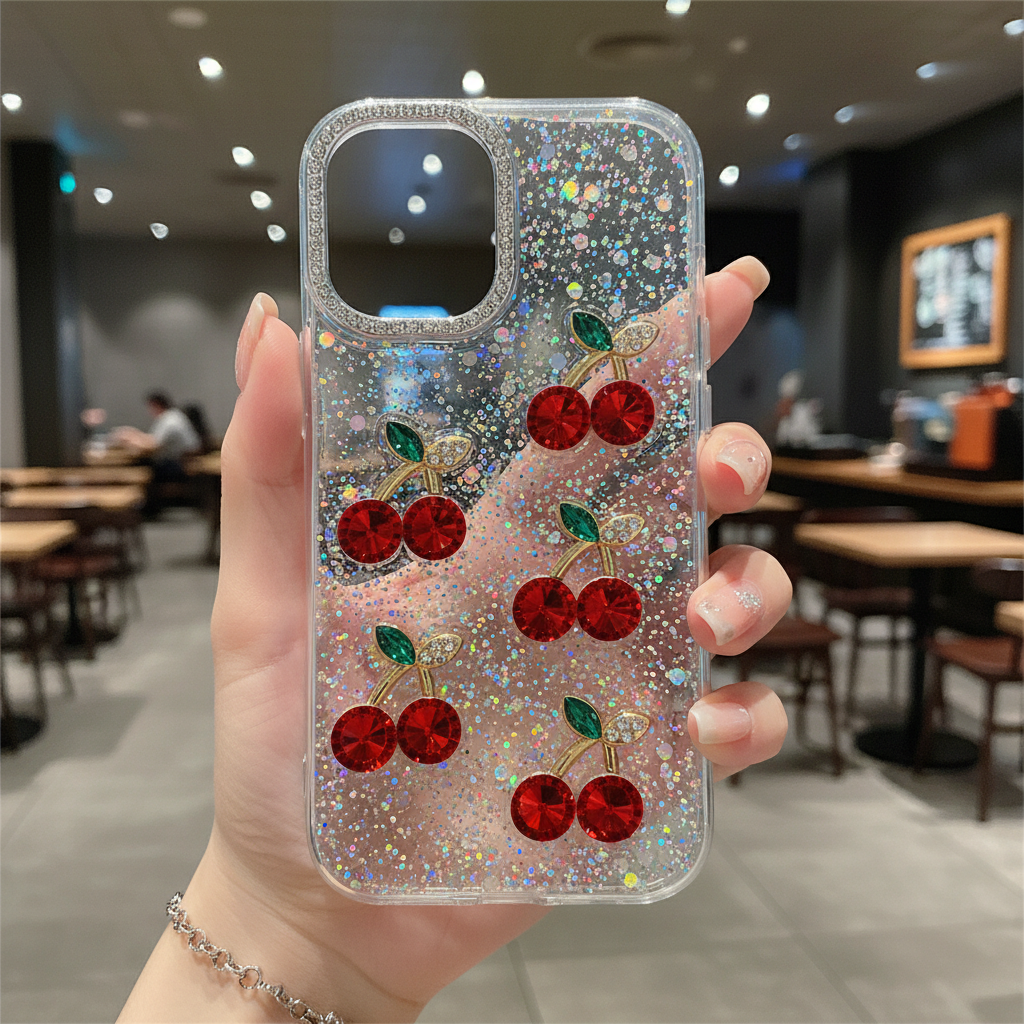Red Cherry Crystal - Phone Case For iPhone 14