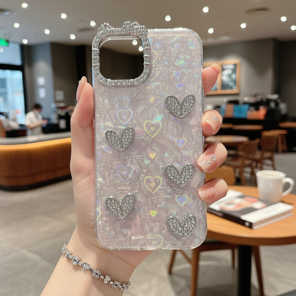 Butterfly & Pearl Crush - Phone Case For iPhone 14