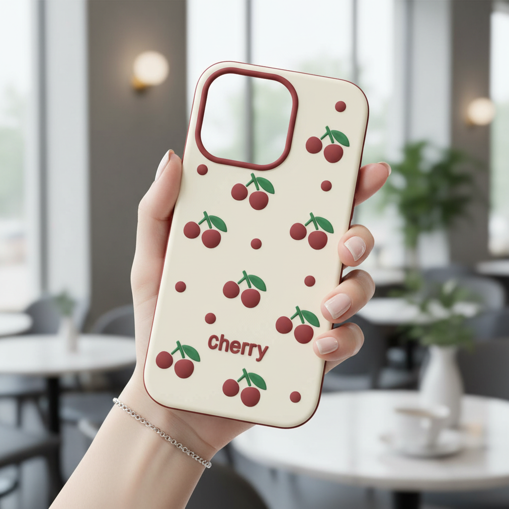 Cherry Bracket Soft - Phone Case For iPhone 14