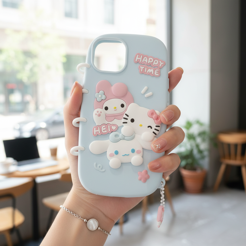 Spiral Happy Time Kitty - Phone Case For iPhone 12